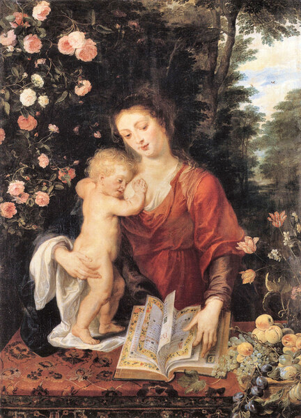 Mary with child by Rubens